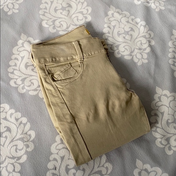 Hailey - Khaki Straight Leg Pants - Picture 5 of 6